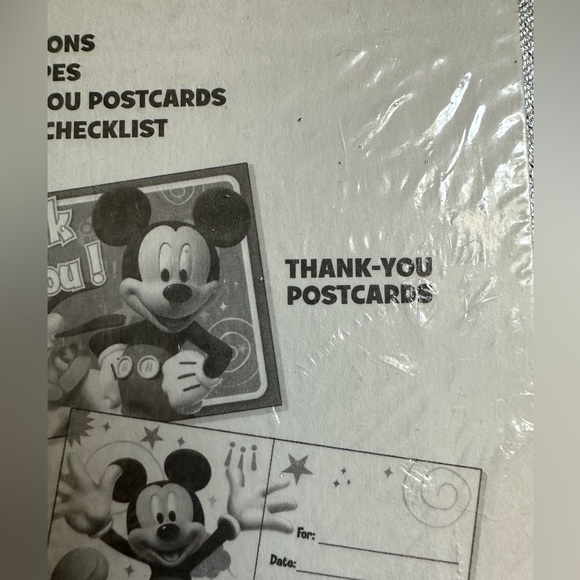 New Vtg Disney Mickey Mouse Clubhouse Invatations Cards - Picture 3 of 8